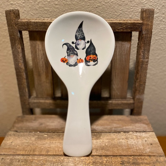 Halloween Gnome Spoon,  Witch Gnomes Melamine Spoon Rest, Halloween Witch Gnomes - Picture 3 of 13